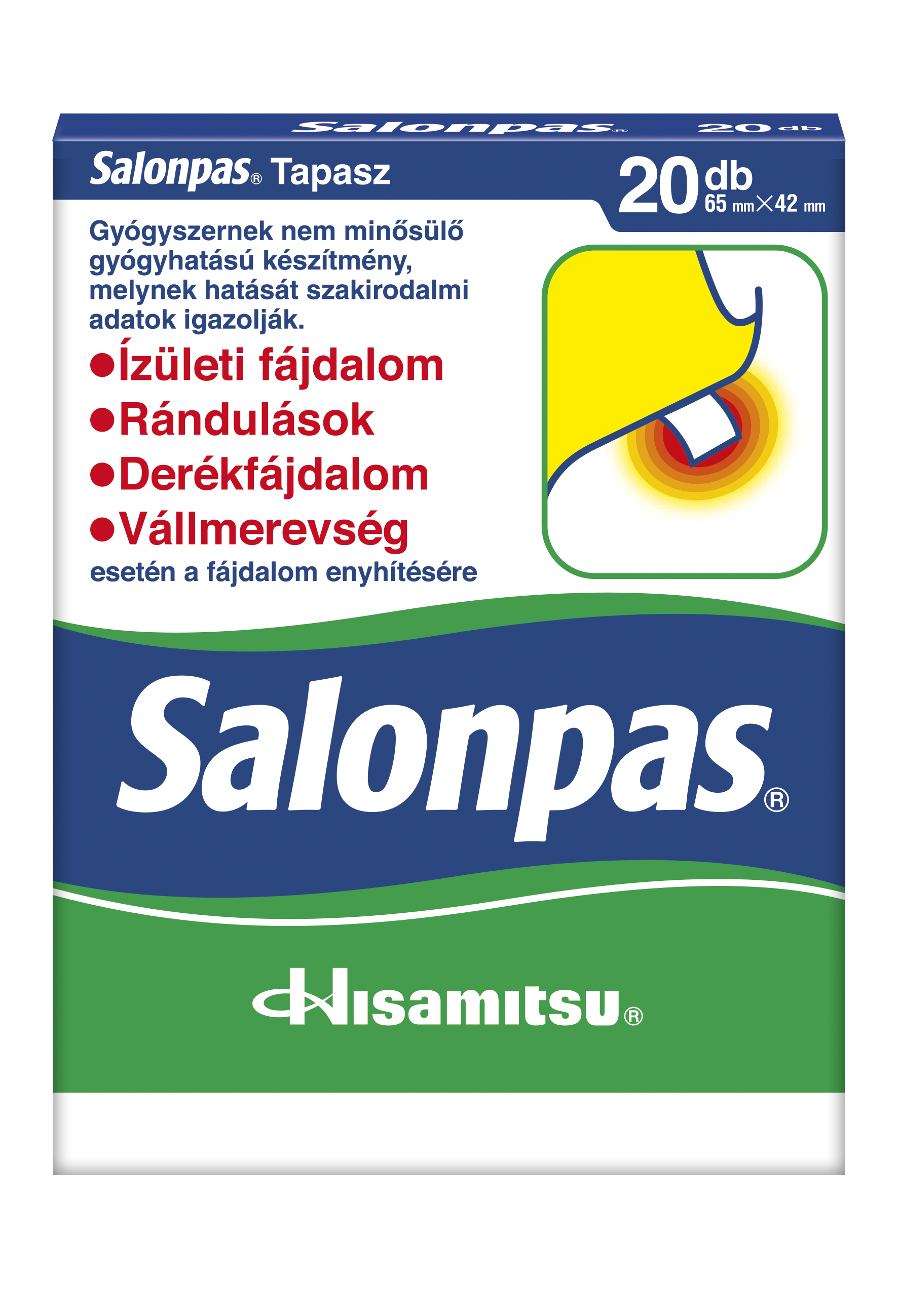 Salonpas tapasz (20 db) - Salonpas japán fájdalomcsillapítószer