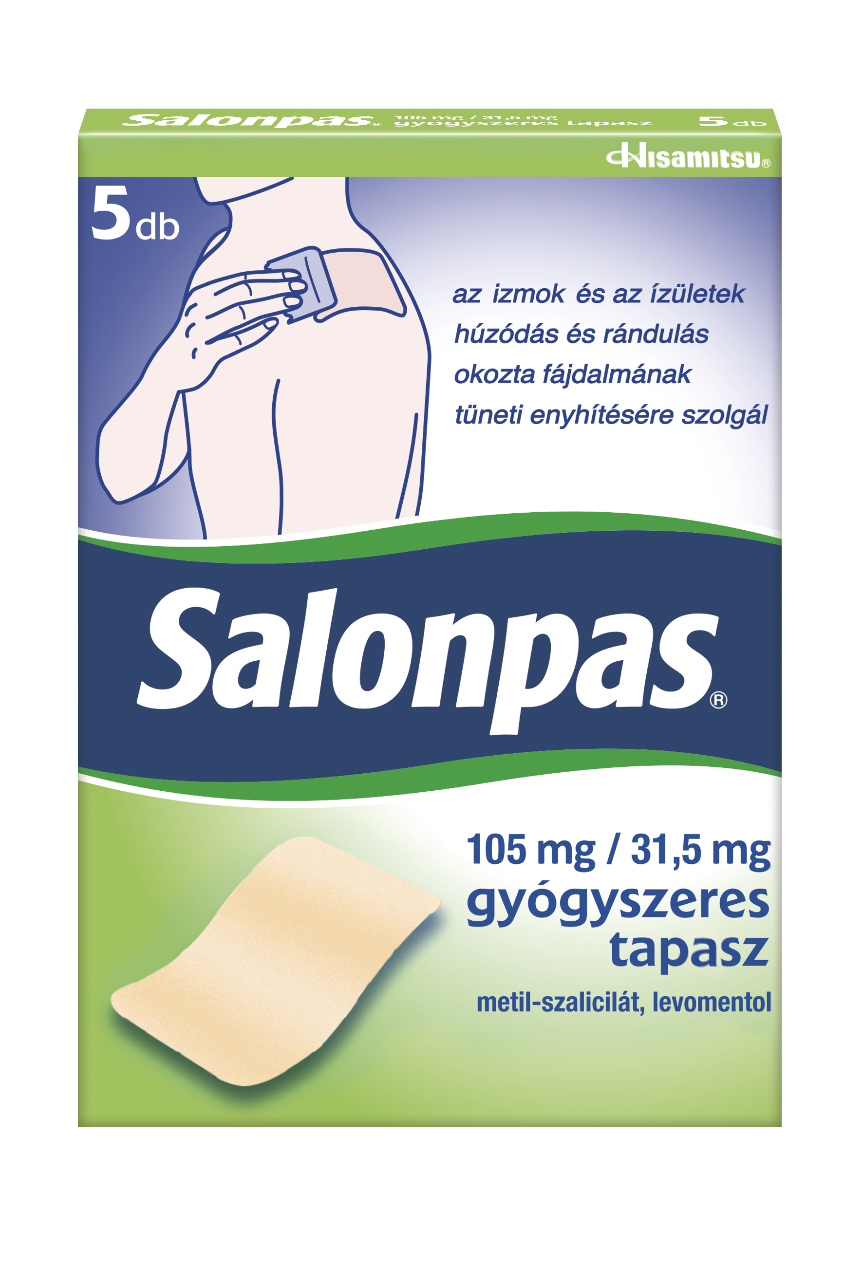 Salonpas 105mg/31,5 mg gyógyszeres tapasz